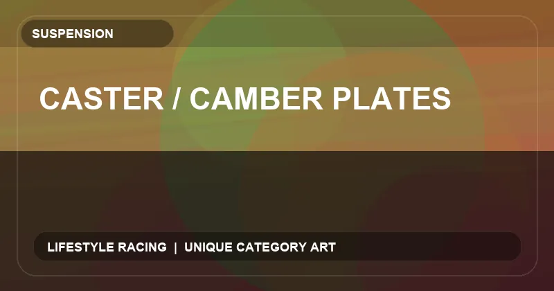 Caster / Camber Plates